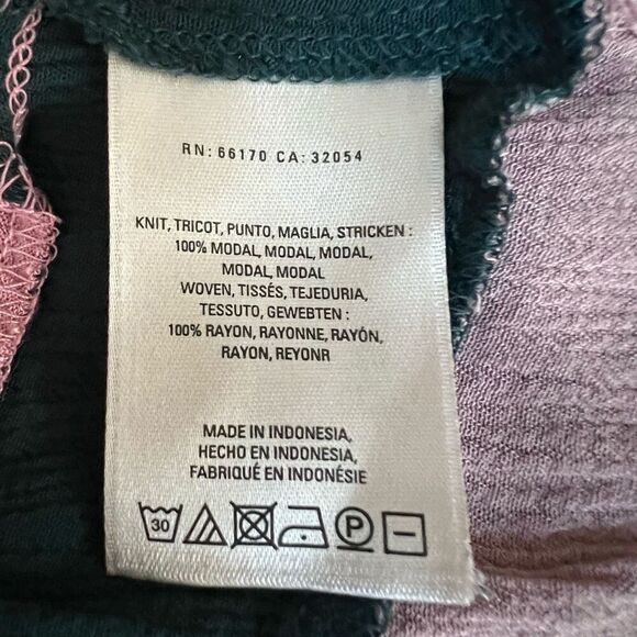 Anthropologie Meadow Rue Color Block Pink Tiered Ruffle Detail blouse size M - Picture 6 of 8